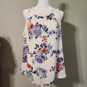Candie's Women's Floral Dress Tank Top- XL